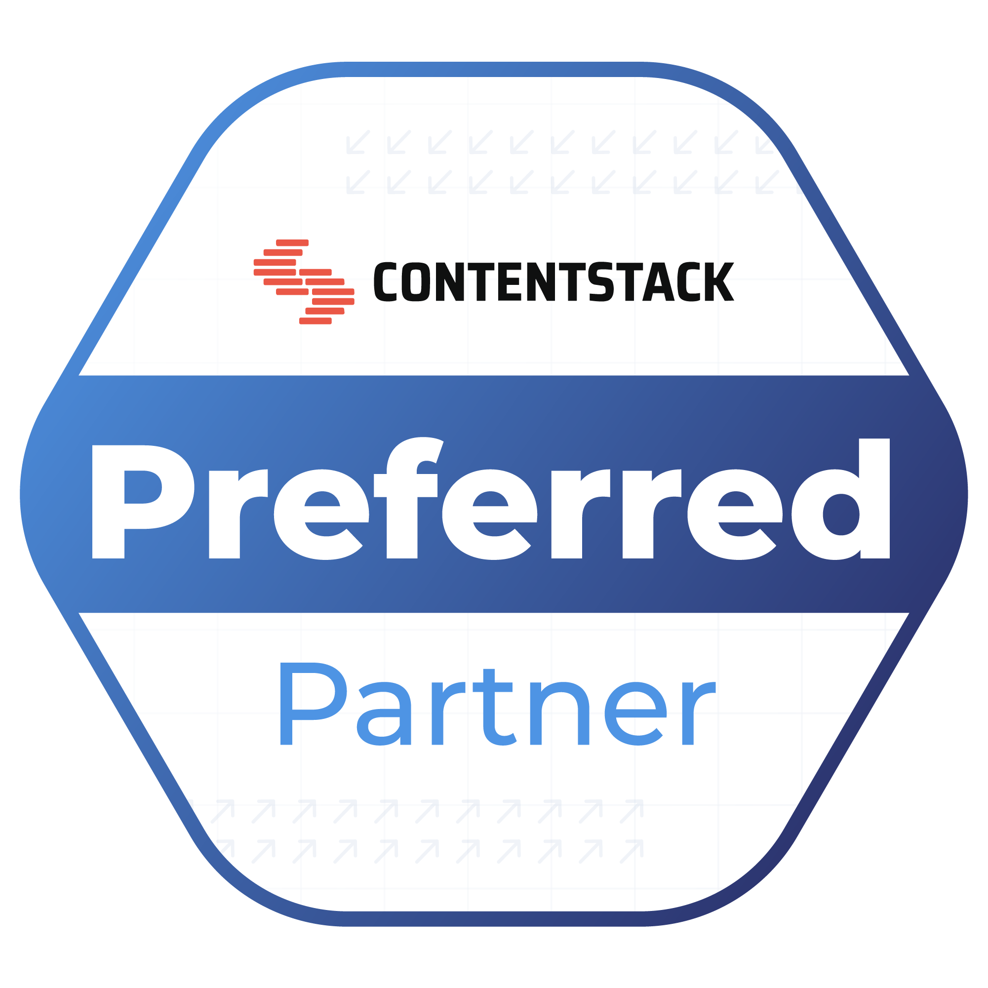 Contentstack Preferred Partner logo.
