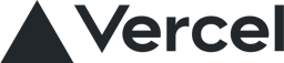 Vercel logo.